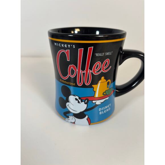 Disney Parks Mickey’s Coffee Mug – “Really Swell” Vintage Style Theme Perks Cup - Picture 3 of 7